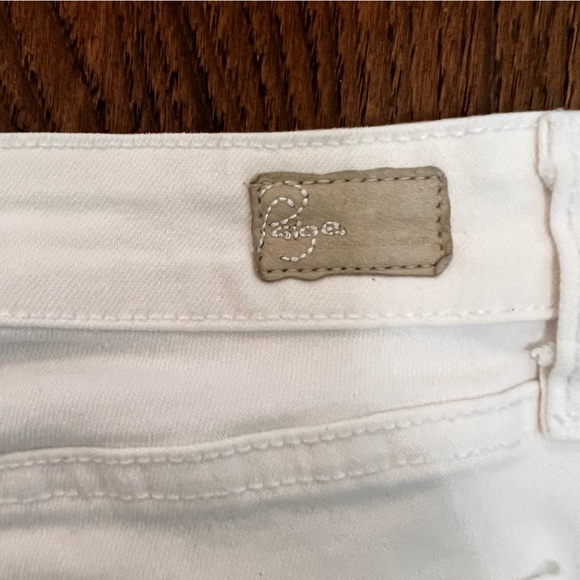 Paige White Low Rise Jeans Cropped Straight Leg - Picture 10 of 12